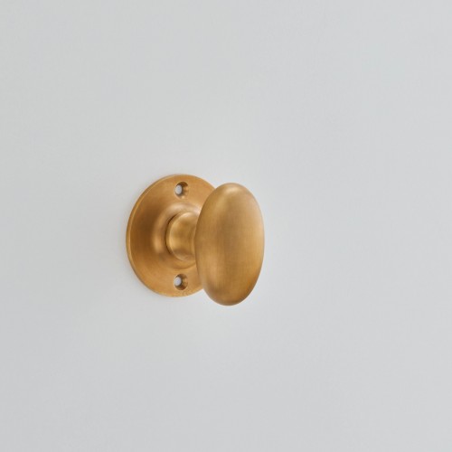 Small and Shiny Brass Door Knobs