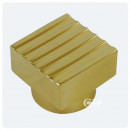 Elements Reeded Square Cabinet Knobs In Brass Bronze Chrome or Nickel
