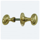 Oval Rim Door Knobs Large Brass Bronze Chrome and Nickel
