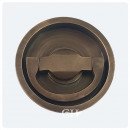 Flush Ring Handles in Brass Bronze Chrome Nickel 